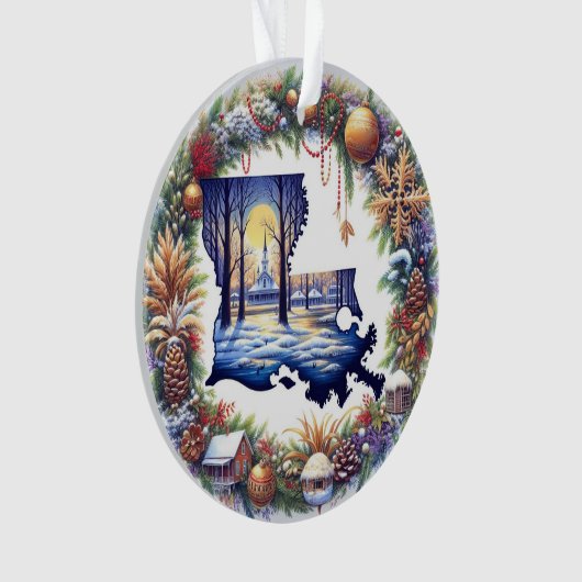 Louisiana Kerstmis Ornament (voorkant)