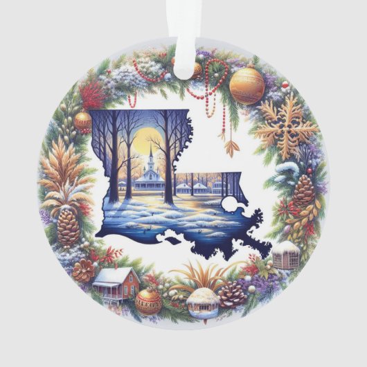 Louisiana Kerstmis Ornament (achterkant)