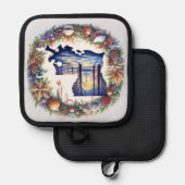 Louisiana Kerstmis Pannenlap (Voorkant / Achterkant)