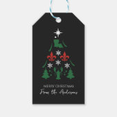 Louisiana Kerstvakantie Cajun Cadeaulabel (Voorkant)