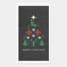 Louisiana Kerstvakantie Cajun Party Servet