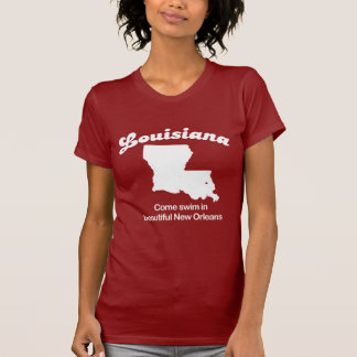 Louisiana - Kom met zwemmen mooie New Orleans T-sh T-shirt