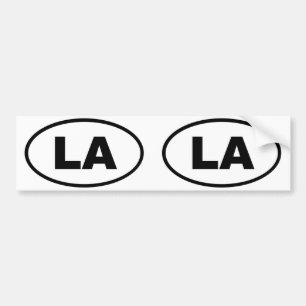 Louisiana LA oval Bumpersticker