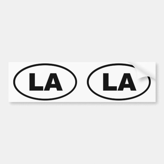 Louisiana LA oval Bumpersticker (Voorkant)