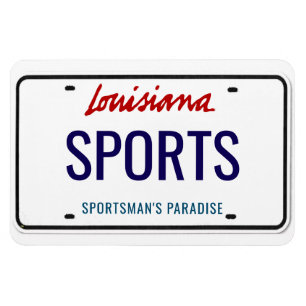 Louisiana Licence Bord Flexible Magneet