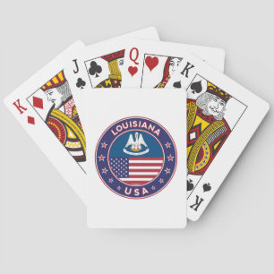 Louisiana, Louisiana, telefooncel, sticker, tas Pokerkaarten