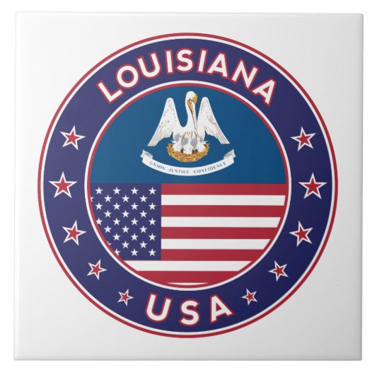 Louisiana, Louisiana, telefooncel, sticker, tas Tegeltje (Voorkant)