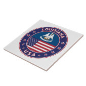 Louisiana, Louisiana, telefooncel, sticker, tas Tegeltje (Zijkant)