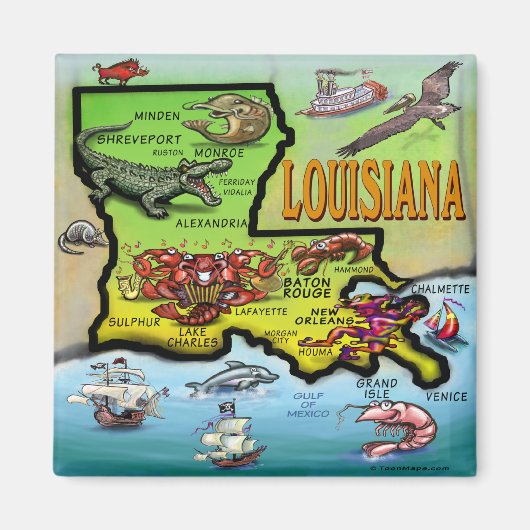 Louisiana Magneet (Voorkant)