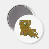 Louisiana Magnet (Voorkant / Achterkant)