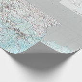 Louisiana Map (1991) Bayou State Atlas Cadeaupapier (Hoek)