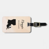 Louisiana Map Bagagelabel, Wedding Party Welcome Bagagelabel (Voorkant horizontaal)