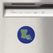 Louisiana Map Magnet (Insitu (Vaatwasser))