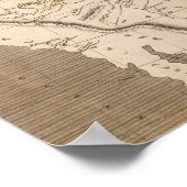 Louisiana Map van Arrowsmith Poster (Hoek)
