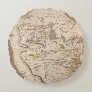Louisiana Map van Arrowsmith Rond Kussen
