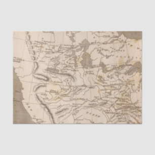 Louisiana Map van Arrowsmith Tissuepapier