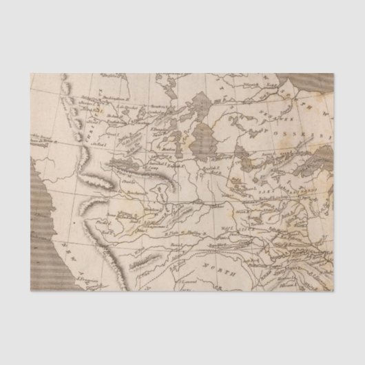 Louisiana Map van Arrowsmith Tissuepapier (Voorkant)