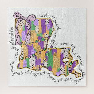 Louisiana Mardi Gras Bourbon Street Carnival Legpuzzel