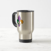 Louisiana Mardi Gras Fleur de Lis Reisbeker (Voorkant links)