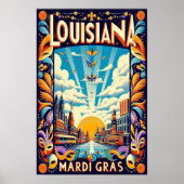  Louisiana Mardi Gras Parade Poster (Voorkant)