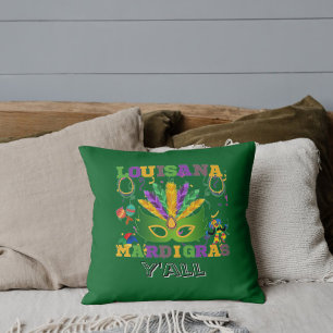 Louisiana Mardi Gras, Vette Dinsdag grappig Kussen