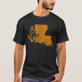 Louisiana Masons Grand Lodge F&am La Mason Father' T-shirt (Voorkant)