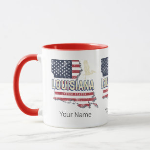 Louisiana met Pelikaan Vintage USA-ontwerp Mok