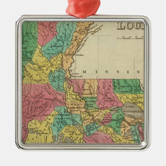 Louisiana Metalen Ornament (Voorkant)