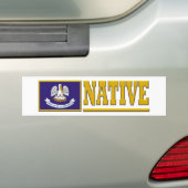 Louisiana Native Bumpersticker (Op auto)