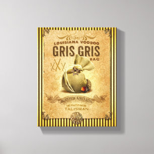 Louisiana New Orleans Gris Gris Voodoo Bag Canvas Afdruk