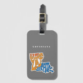 Louisiana Nickname Word Art Bagagelabel (Voorkant (verticaal))