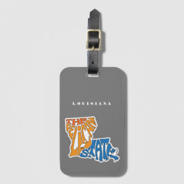 Louisiana Nickname Word Art Bagagelabel