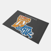 Louisiana Nickname Word Art Deurmat (Schuin)