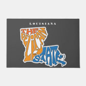 Louisiana Nickname Word Art Deurmat (Voorkant)