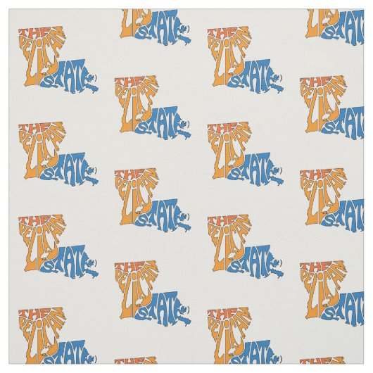 Louisiana Nickname Word Art Pattern Stof (Swatch)