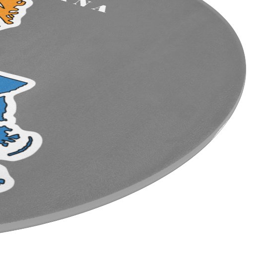 Louisiana Nickname Word Art Snijplank (Hoek)