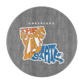 Louisiana Nickname Word Art Snijplank (Voorkant)