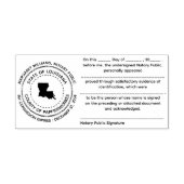 Louisiana Notaris publieke erkenningsstempel Zelfinktende Stempel (Design)