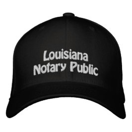 Louisiana Notary Public Embroided Baseball Pet