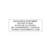 ‏Louisiana Notary Public  Zelfinktende Stempel (Design)