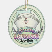 Louisiana Nurse Keramisch Ornament (Links)