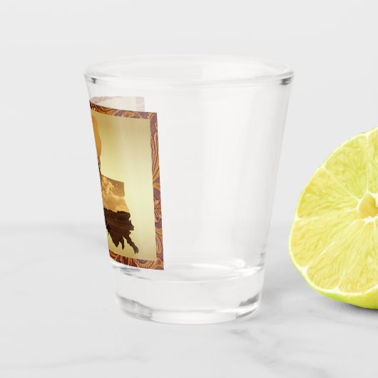 Louisiana Oil Well Pump Jack Shot Glas (Rechts)