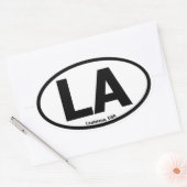 Louisiana ovale Sticker (Envelop)