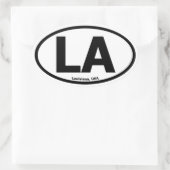 Louisiana ovale Sticker (Tas)