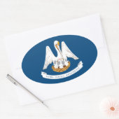 Louisiana Ovale Sticker (Envelop)