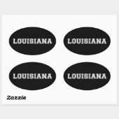 Louisiana Ovale Sticker (Vel)