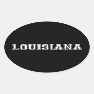 Louisiana Ovale Sticker