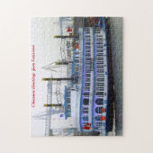 Louisiana Paddle Boat.Kerstgroet Legpuzzel (Verticaal)