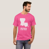 Louisiana Papaw Louisiana Silhouette State Coolest T-shirt (Voorkant volledig)