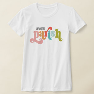 Louisiana  Parish Retro Style T-shirt